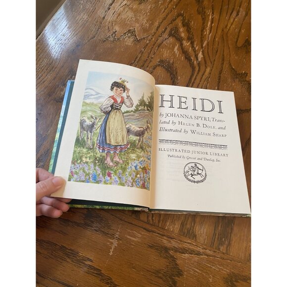 Heidi By Johanna Spyri Illustrated Junior Library Edition 1982 Hardcover - Picture 5 of 11